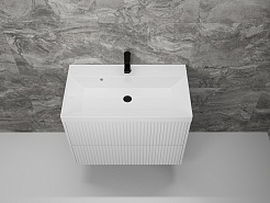 Style Line Мебель для ванной Стокгольм 80 подвесная белый рифленый софт – фотография-5